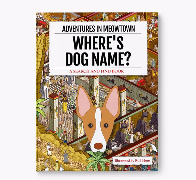 Personalised Ibizan Hound Book: Where's Dog Name? Volume 2